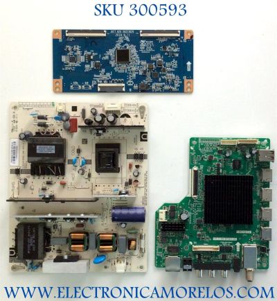 KIT DE TARJETAS PARA TV ONN / MAIN T.MS1801.81 / CH_C.RK.M1801-UC / FUENTE CH1160D-1MF / CH1160D-1MF 600-U D / T-CON JUC7.820.00223629 / E214887 / CQC16001140672 / PANEL C580Y19-D6 / MODELO 100018971